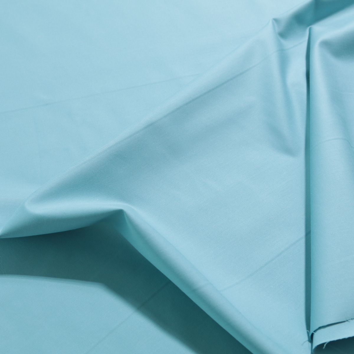 Leicht und Luftiger Baumwoll Batist Sommerstoff Bekleidungsstoff in Türkis