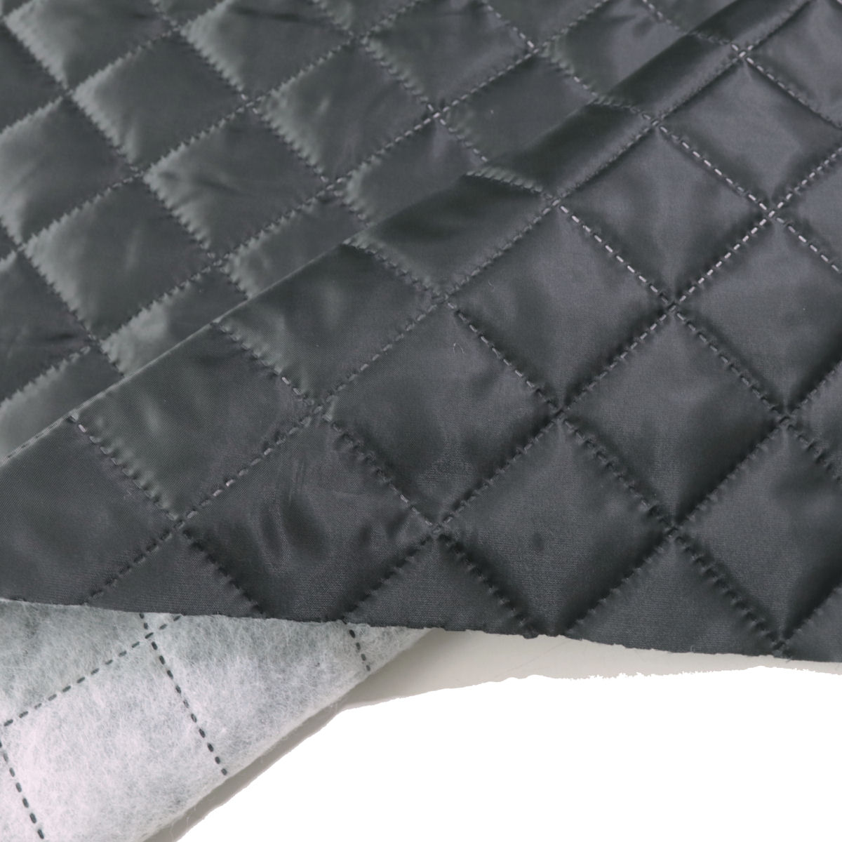 Polster-Steppfutter leicht gesteppt Polster/Bekleidungsstoff Meterware Schwarz