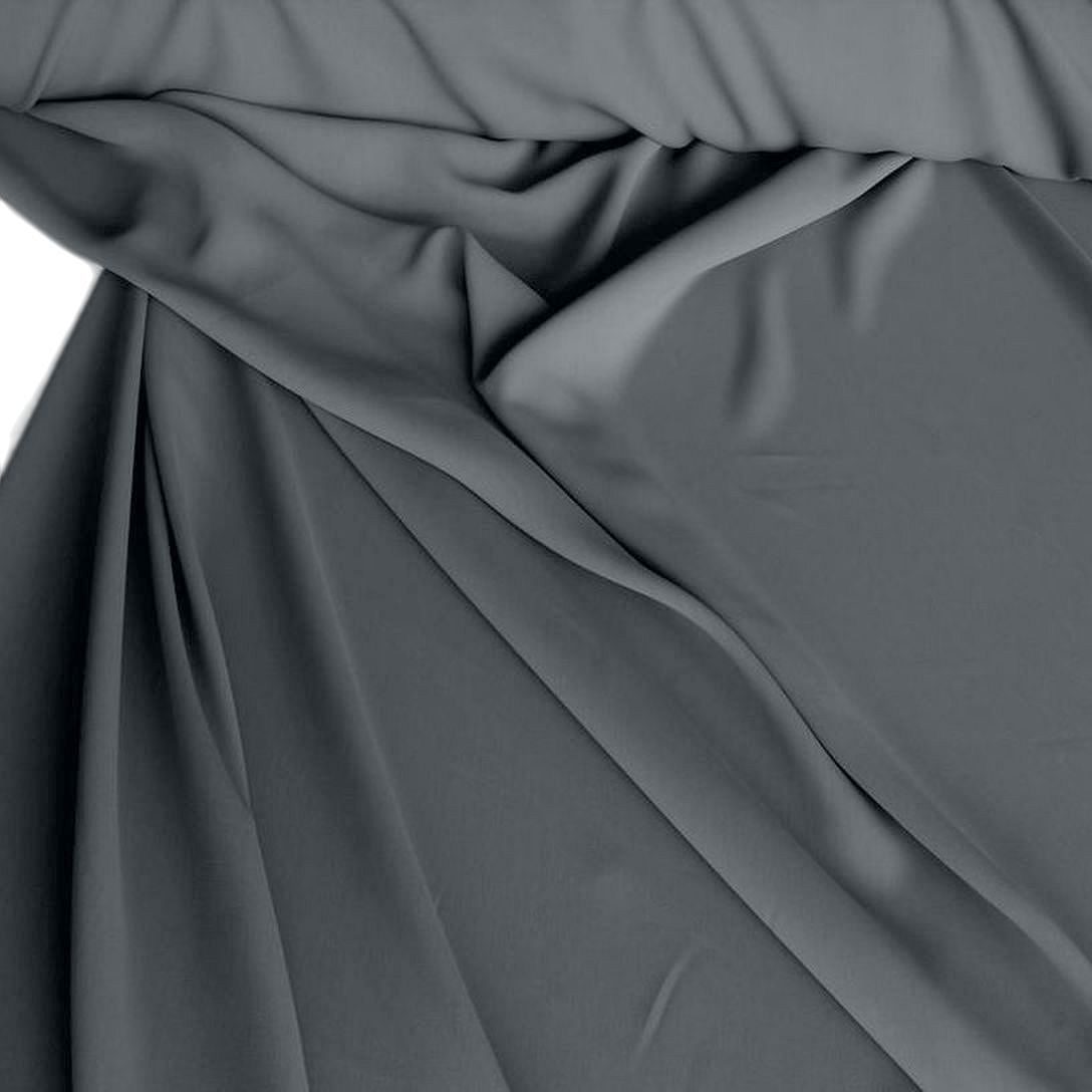 weicher Modestoff für Kleid Hemd Rock und edler Vorhangstoff Dekostoff Meterware - Grau