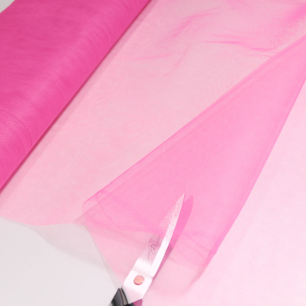 Tüllstoff Meterware 180cm breit Tüll für Kleidung Gardine Vorhang Deko -  Neon Pink Tüllstoff Meterware 180cm breit Tüll für Kleidung Gardine Vorhang Deko -  Neon Pink