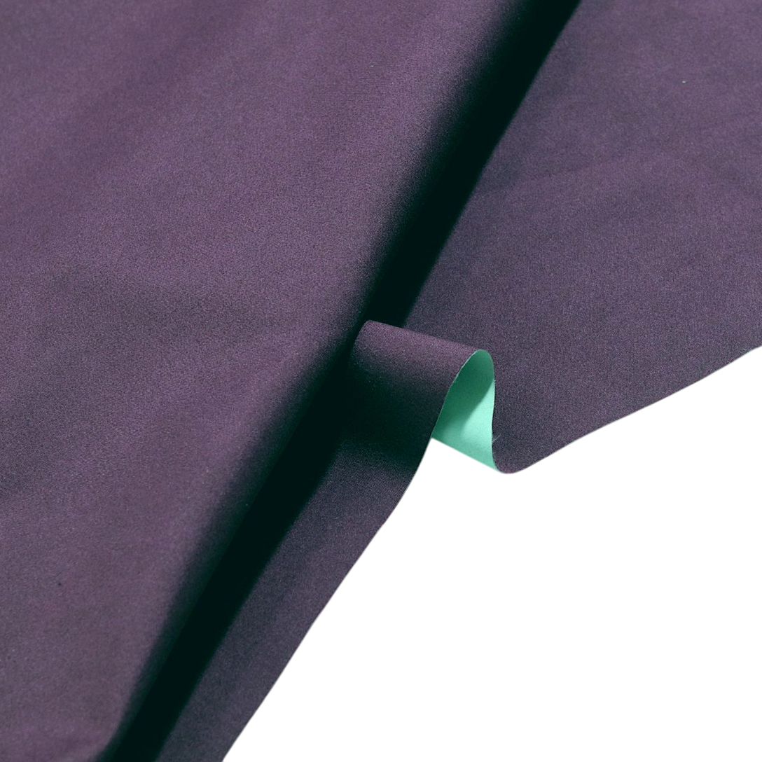 Sonnenschutzstoff Verdunklungsstoff 100% Lichtschutz als Vorhangstoff Meterware - aubergine