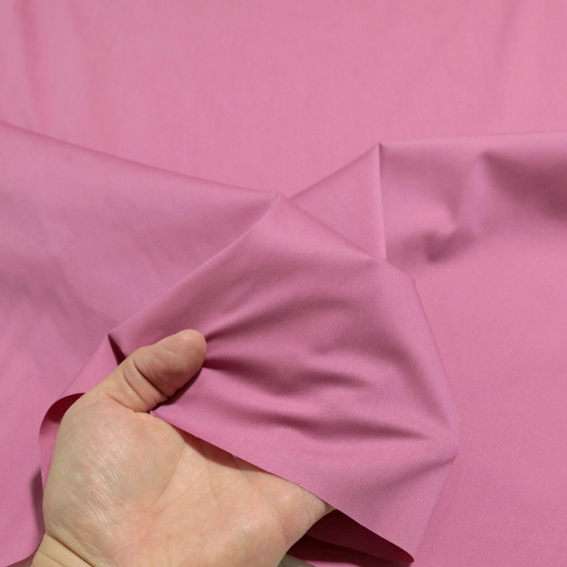 Stretch Sommer Popeline Baumwollstoff Bluse Rockstoff Dekostoff Meterware Rosa