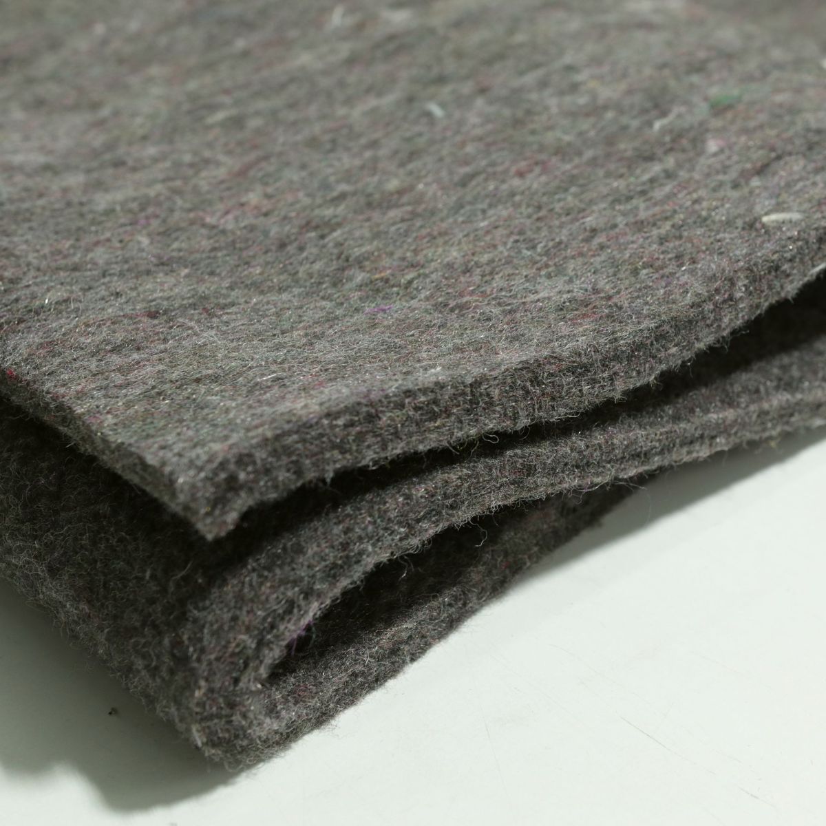 Bastelfilz Filzstoff Meterware 10mm dick Dämmstoff Polsterstoff Filzmatte Untersetzer - grau meliert