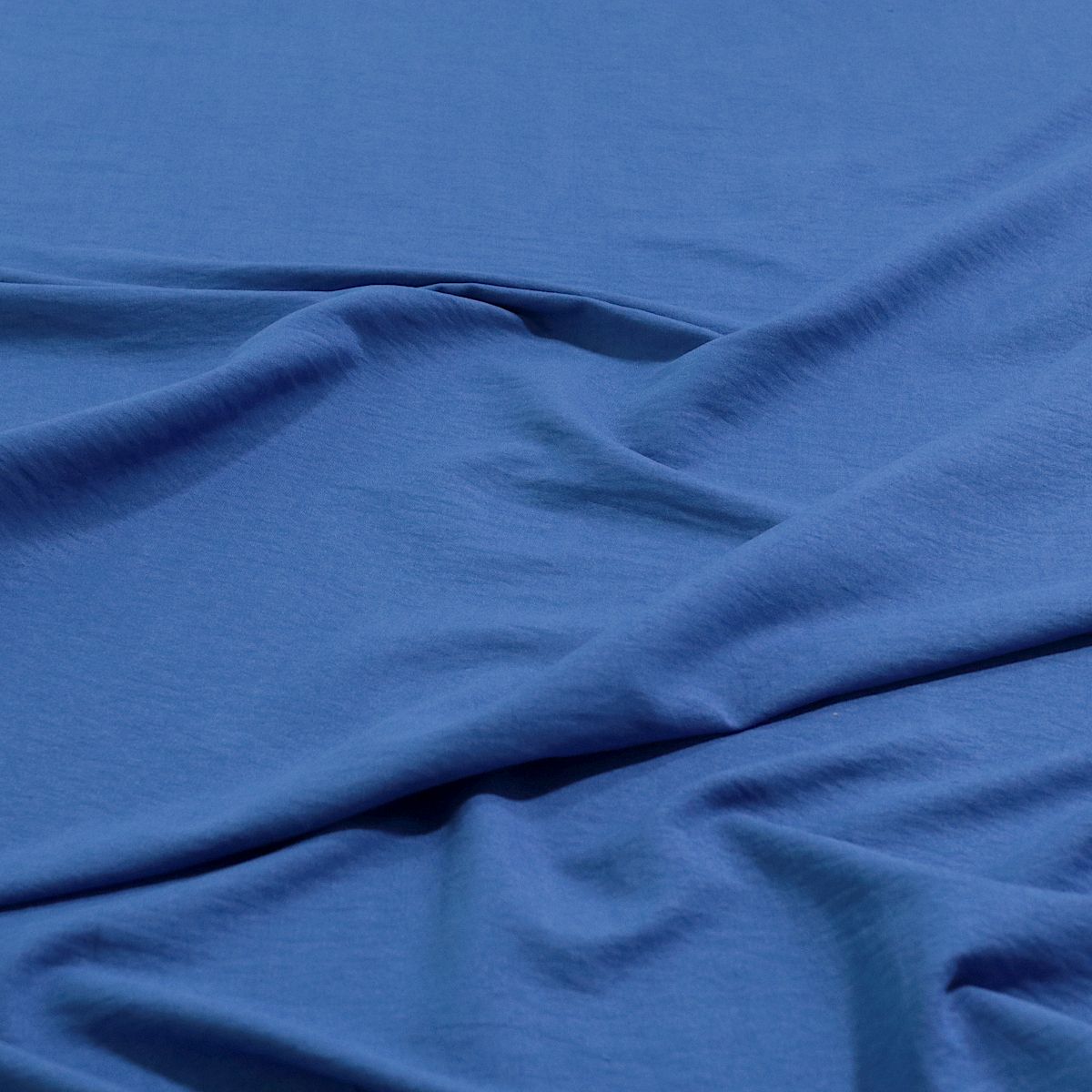 leichte, Pfirsich weiche Microfaser Mode- und Dekostoff Meterware - blau
