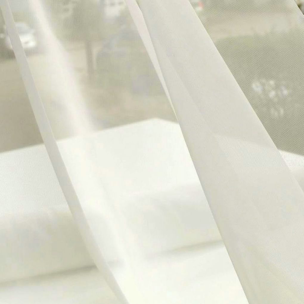 Voile Gardinen-Stoff Meterware für Store Vorhang Meterware creme