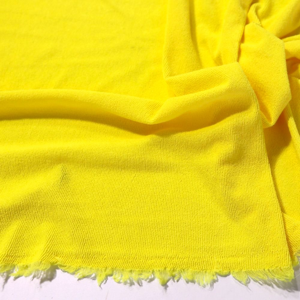 weicher Nicky Jersey Stoff Meterware angerauht - Gelb weicher Nicky Jersey Stoff Meterware angerauht - Gelb