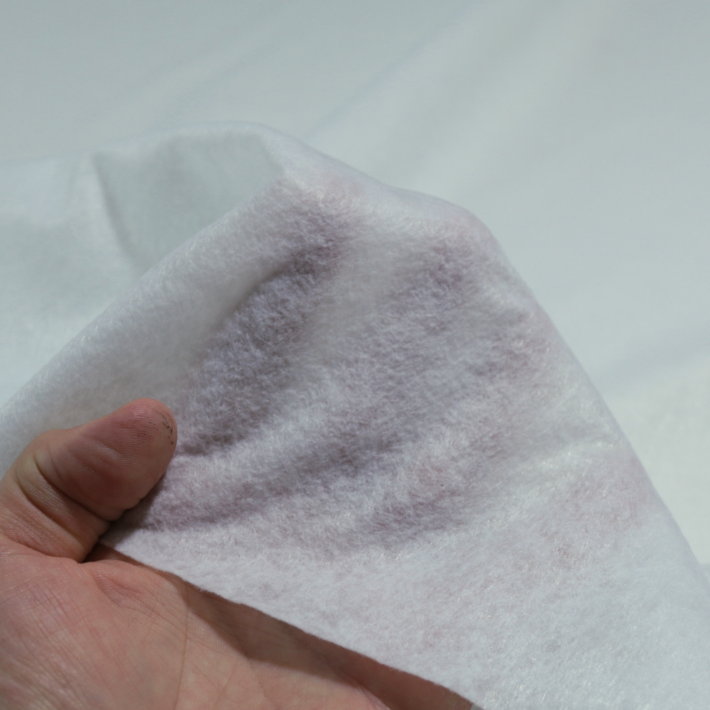 leichter Bastelfilz Filzstoff 0,5 mm dick Filzmatte Nadel-Filz Taschenfilz - weiß