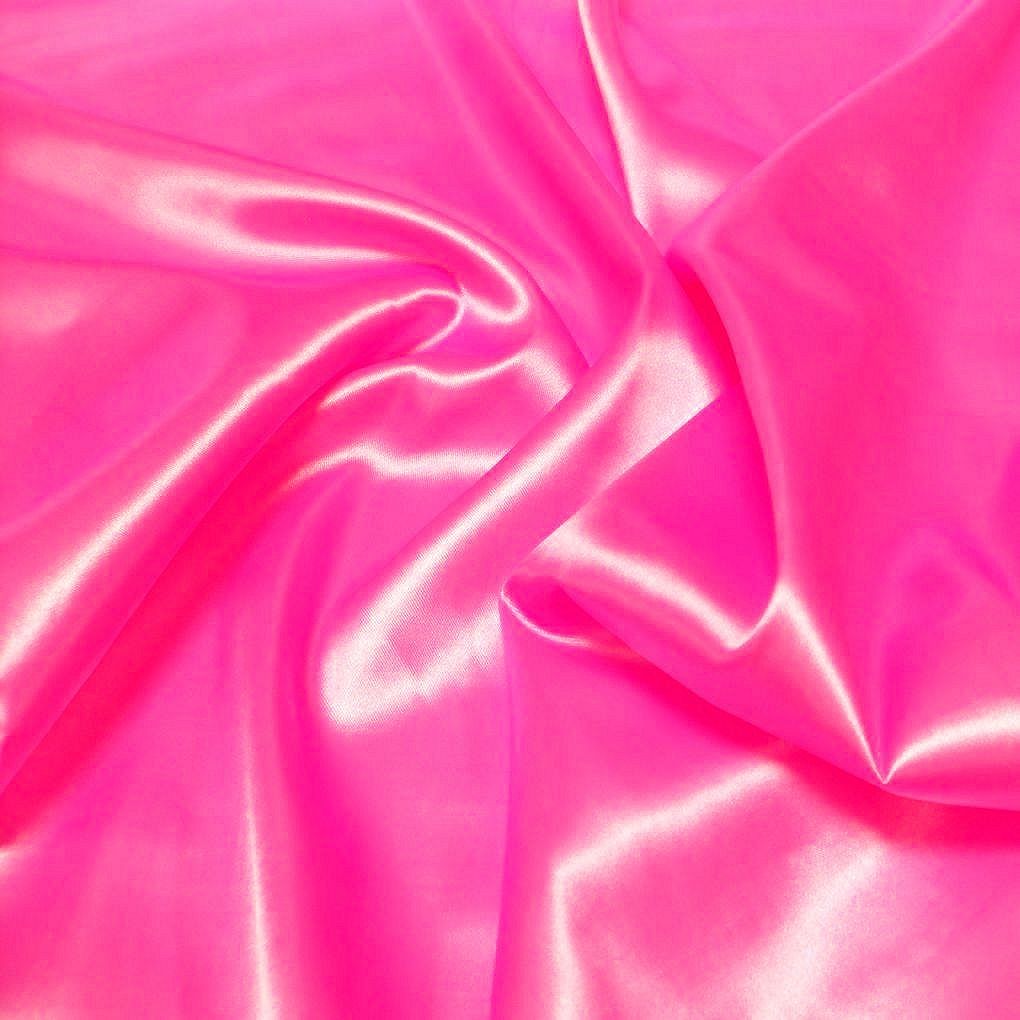 Glanz Satin Stoff Meterware als Gardinenstoff Kleiderstoff - Pink
