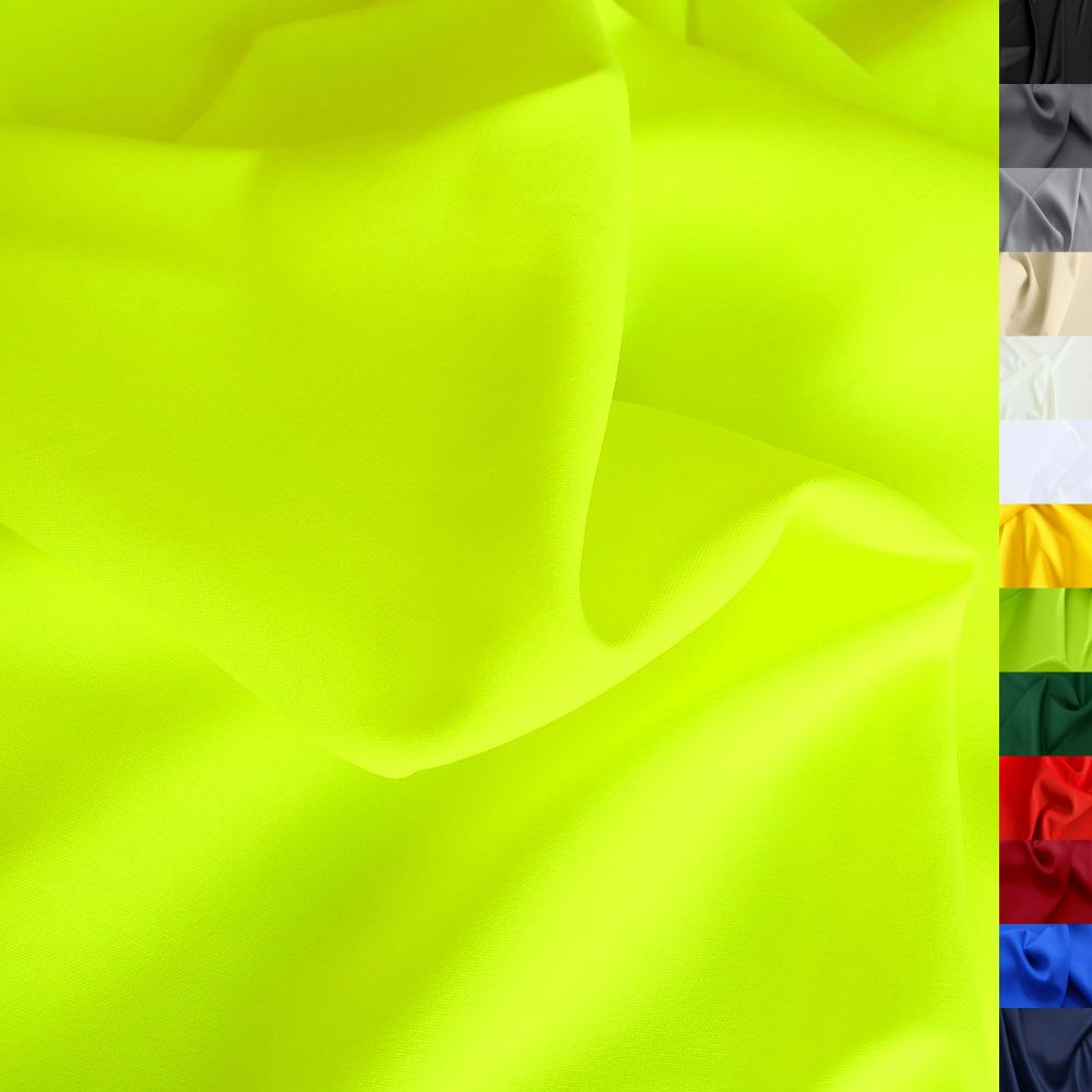 weicher universal Mode- und Dekostoff in neon gelb