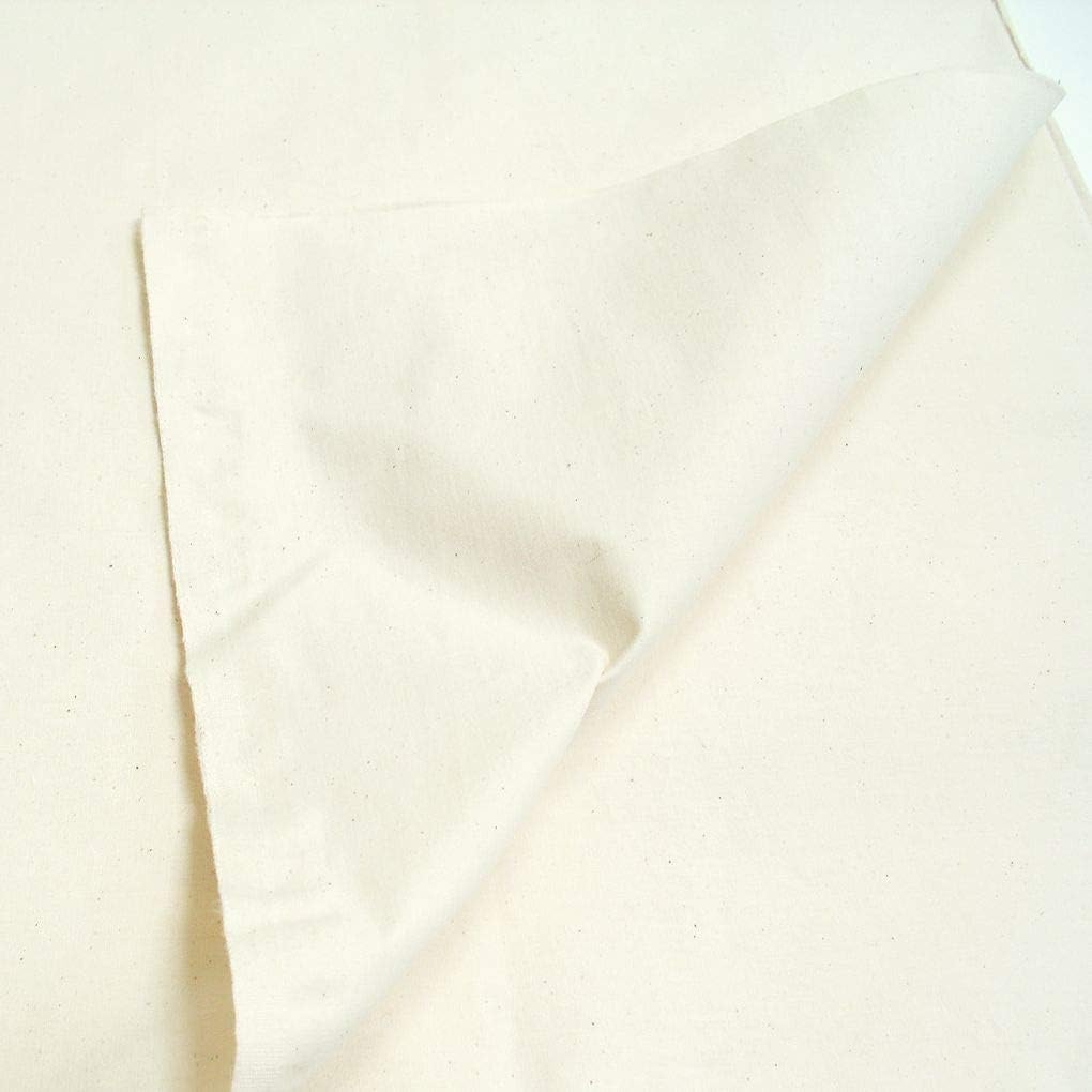 unbehandelter Nessel Baumwollstoff Sonnenschutz Gardine Vorhang Segeltuch Meterware - creme weiß