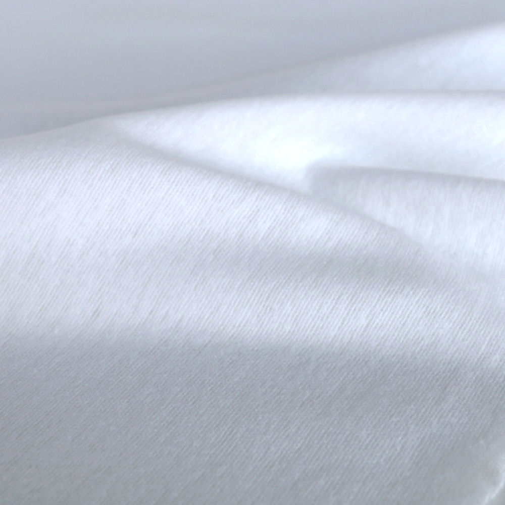 ÖkoTex uni Baumwolle 240cm breit Molton 100% Bio in Weiß