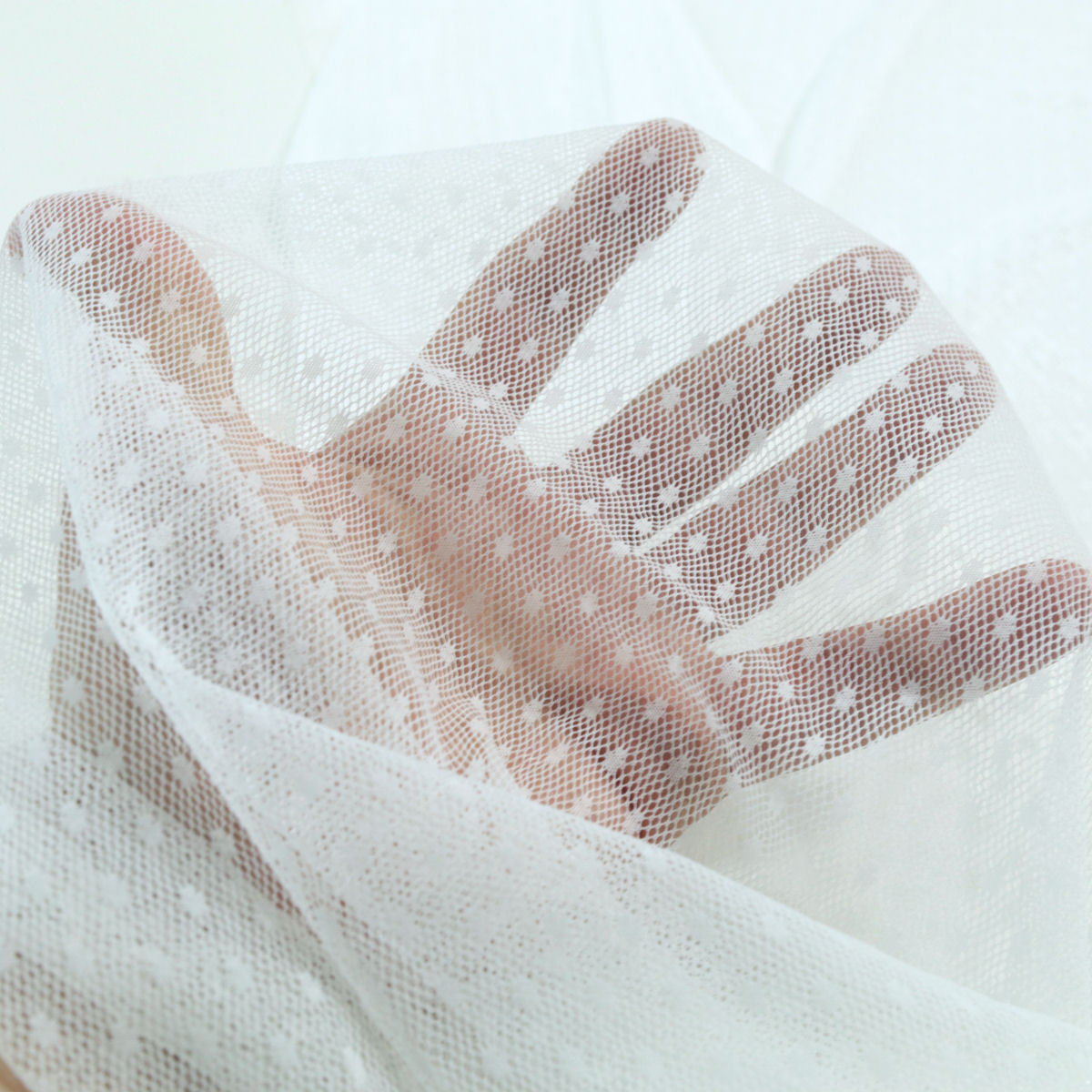 Butterweicher Dessous Netz-Stoff Super Stretch Unterwäsche für weiß Meterware Butterweicher Dessous Netz-Stoff Super Stretch Unterwäsche für weiß Meterware