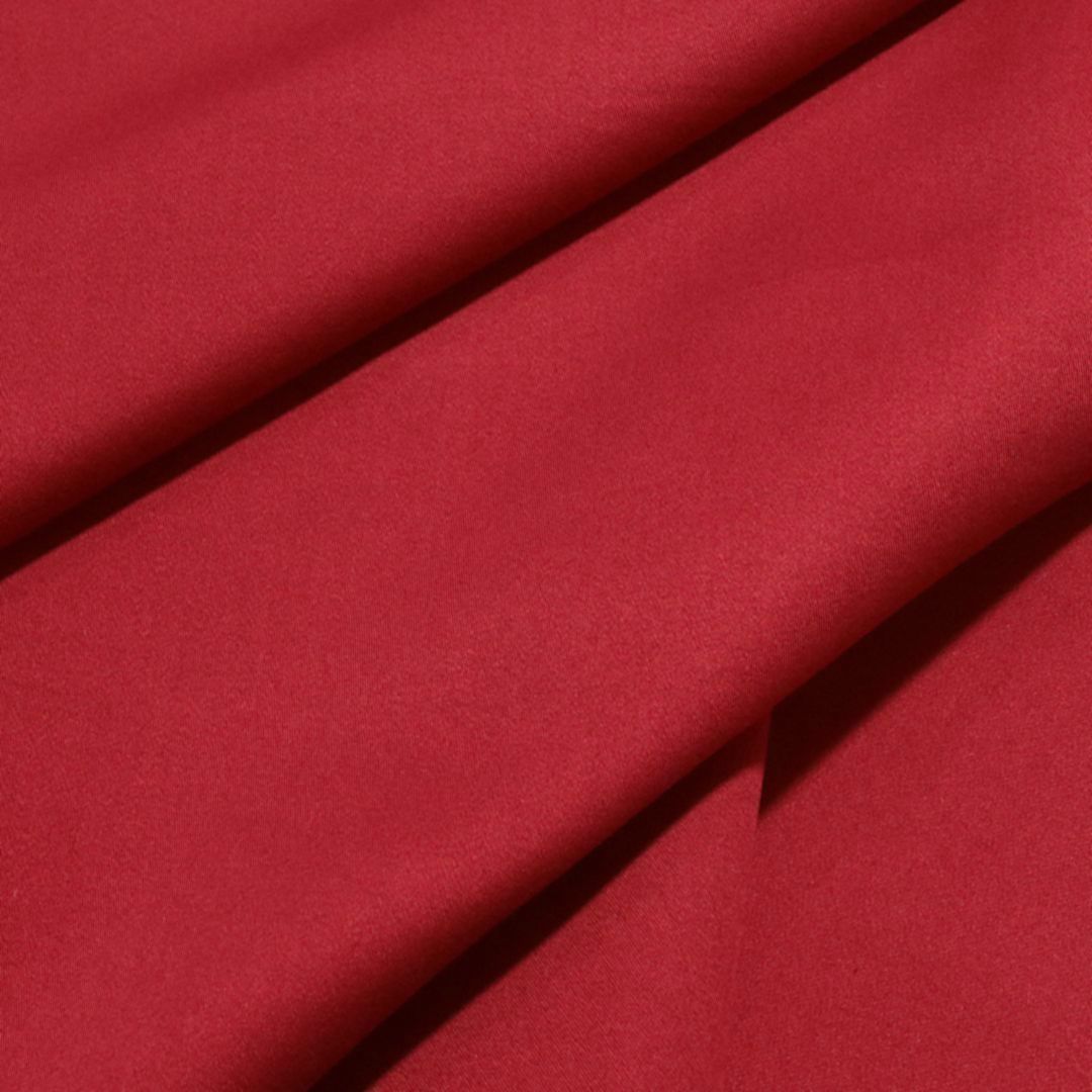 weicher Modestoff für Kleid Hemd Rock und edler Vorhangstoff Dekostoff Meterware - Kirsch Rot