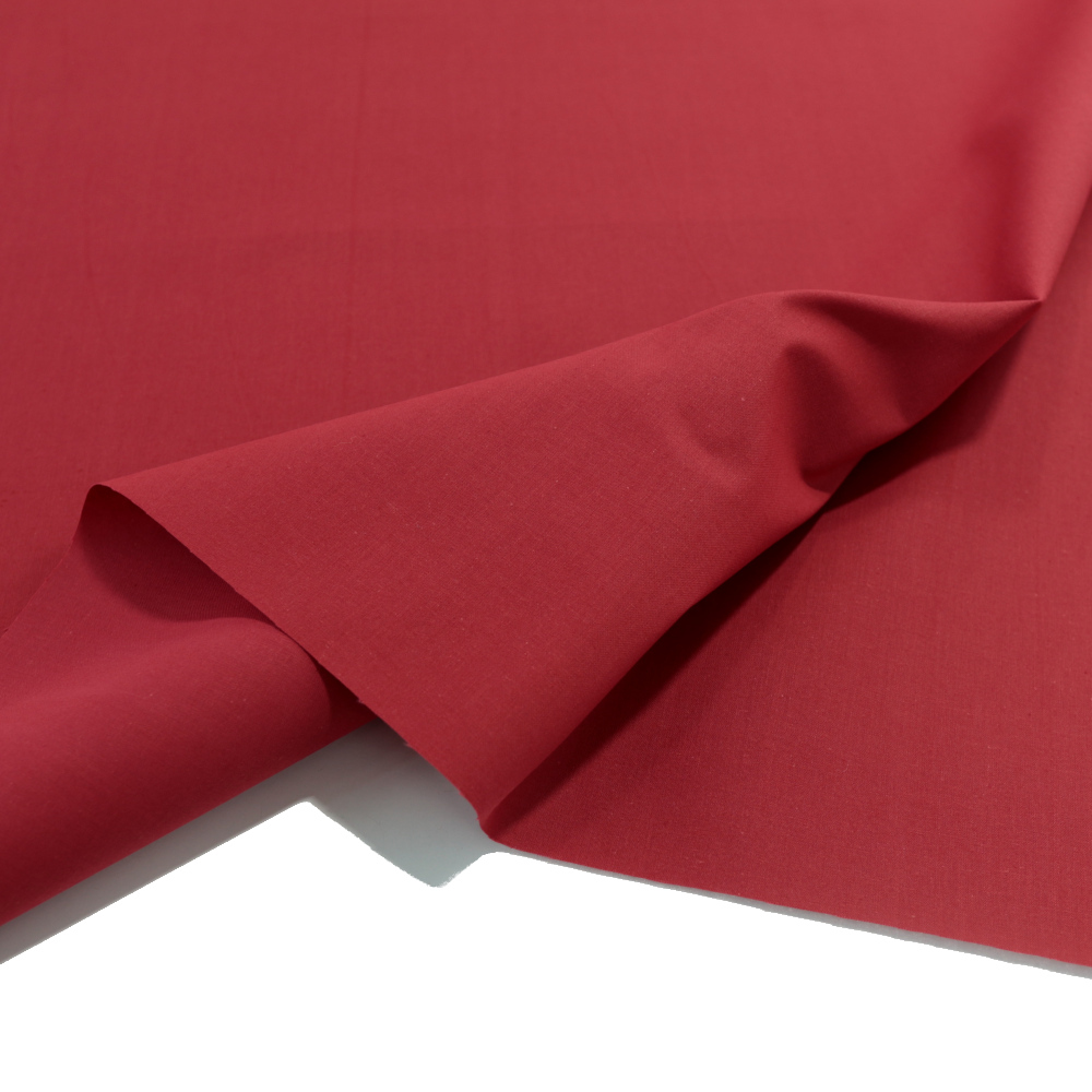 Baumwollstoff weiche Popeline für Kleid Rock Vorhang Dekostoff Meterware - wein rot
