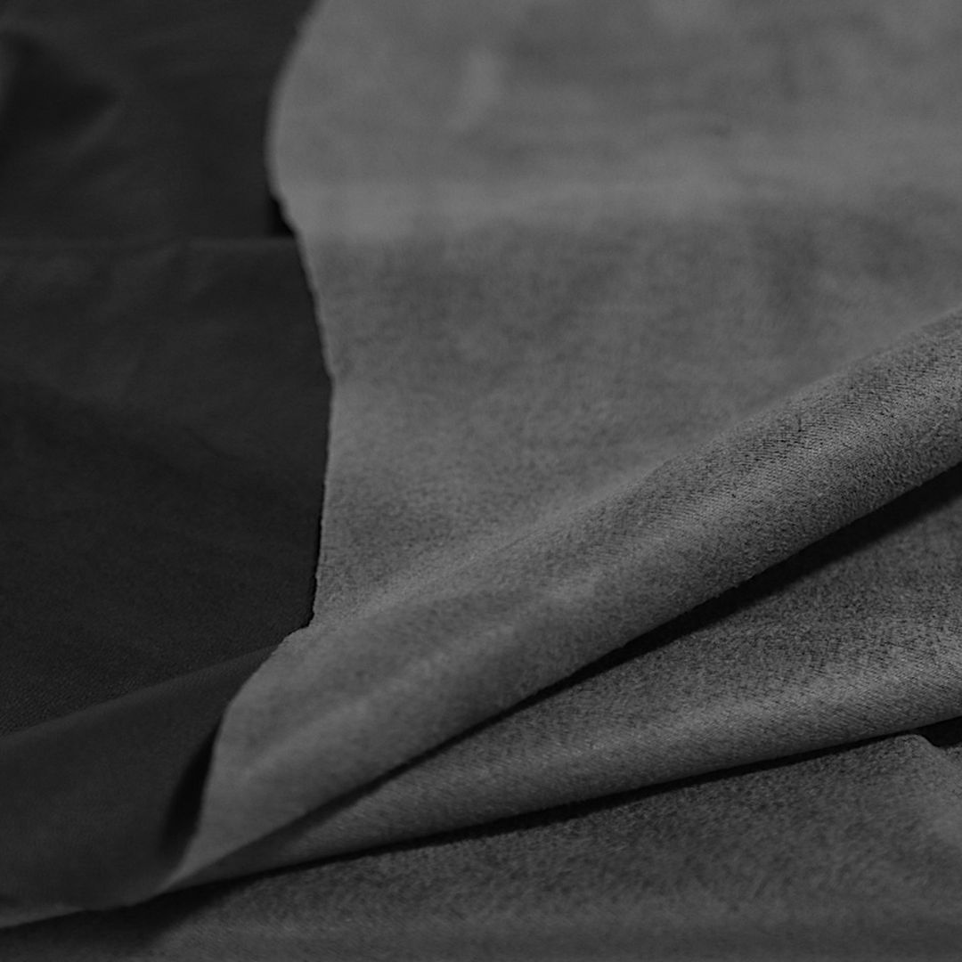 mattes Bekleidungsleder für Kleid Rock Hose leichter weicher Lederstoff - Schwarz
