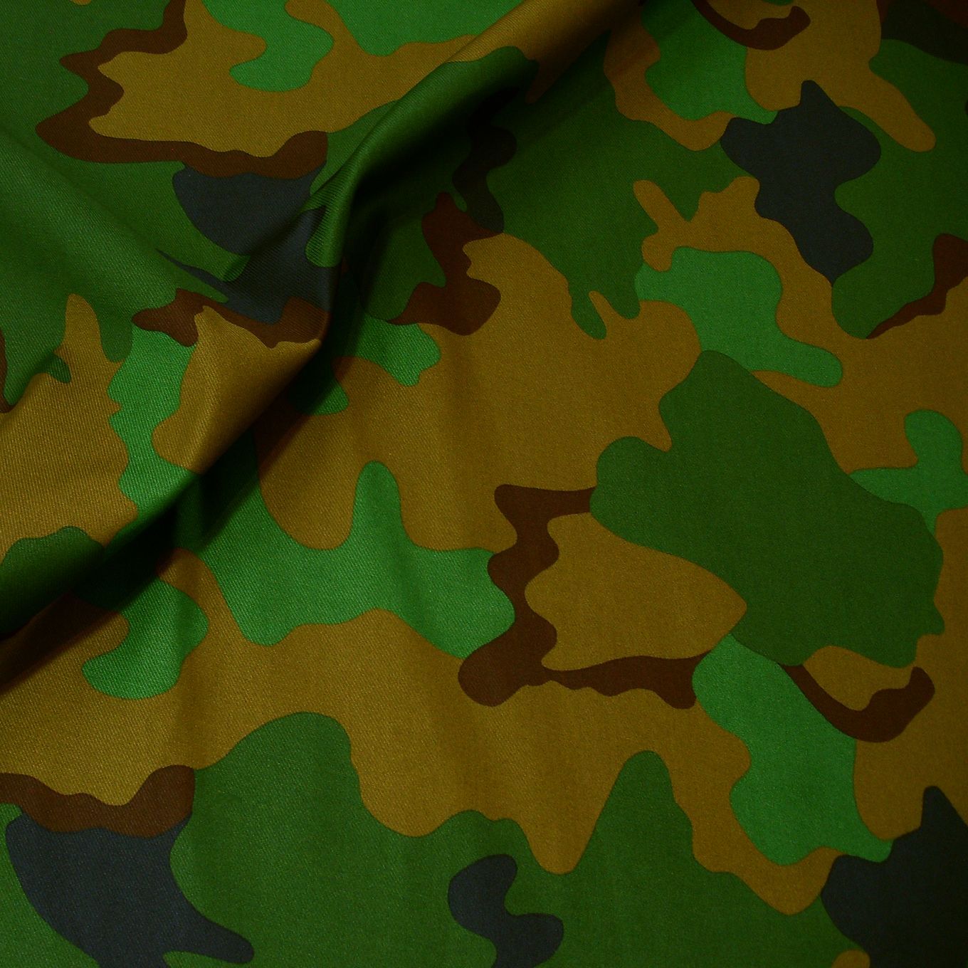 Regenwald Camouflage Stoff robuste Baumwollmischung für Hose Jacke Tarnstoff