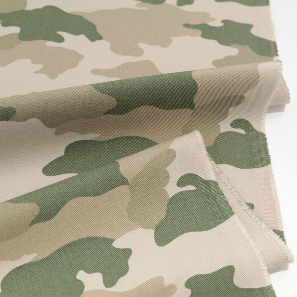 Woodland Wüsten Camouflage BaumwollStoff Armee Flecktarn