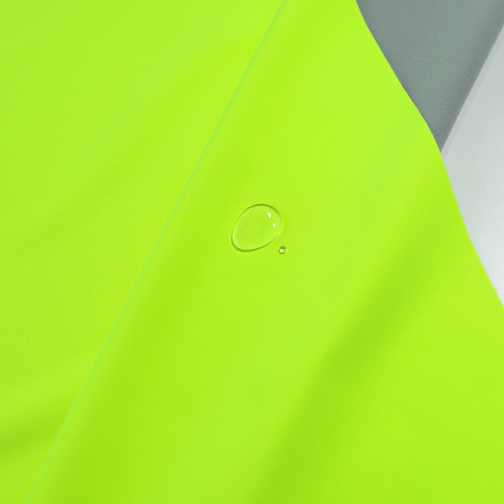 Outdoor Softshell-Stoff mit Fleece Rückseite wasserdicht atmungsaktiv in Gelb