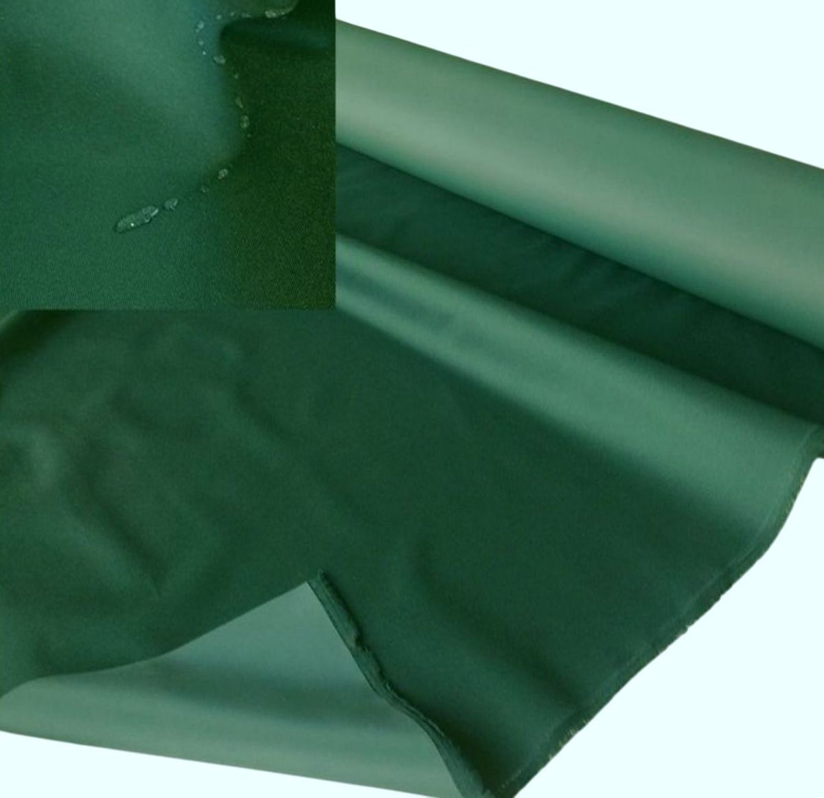 Festes, schweres Nylon Planenstoff Segeltuch wasserdichter Stoff Meterware - Dunkel Grün