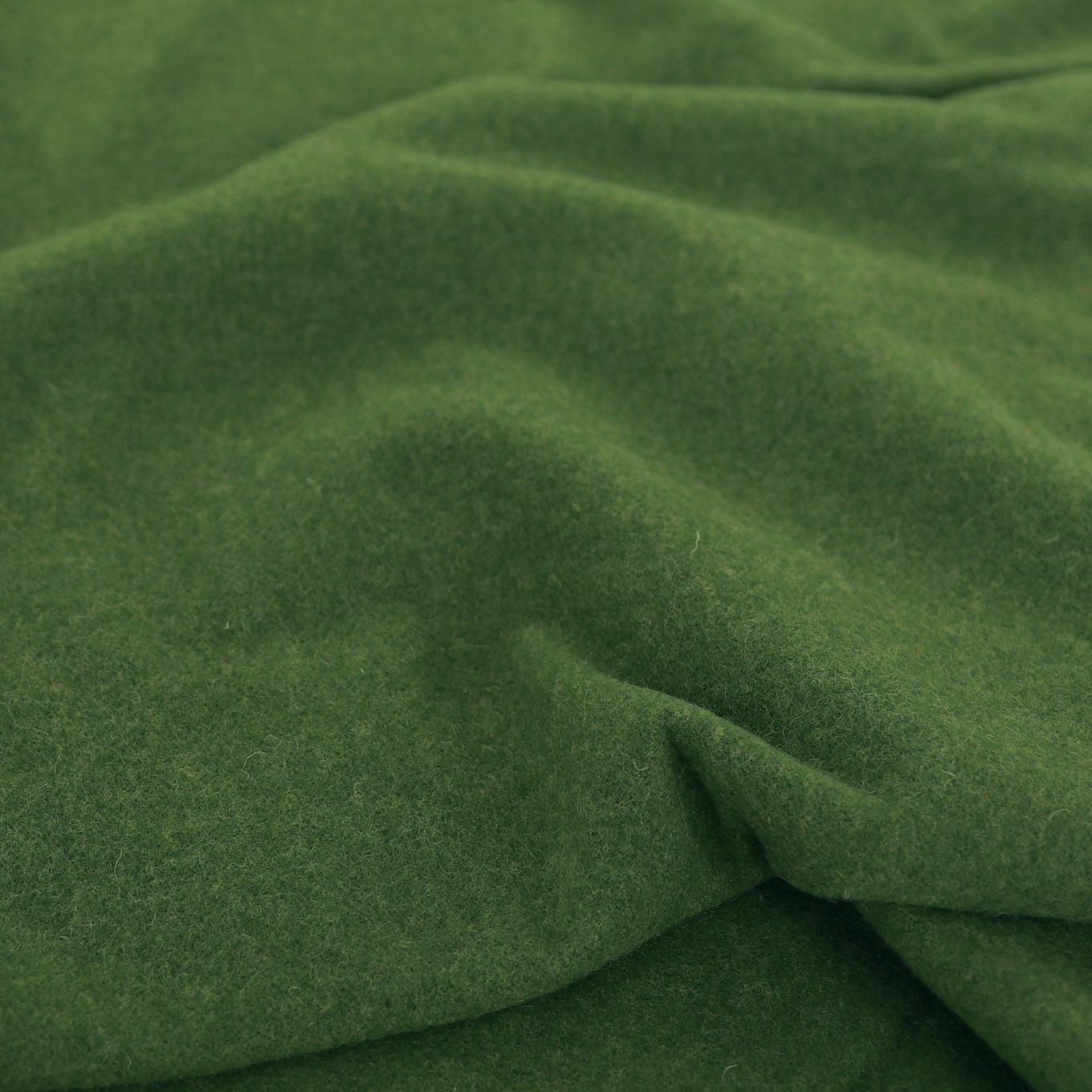 dicker warmer Winter Wollstoff für Mantel Jacke Decke - grün Wolltuch Meterware