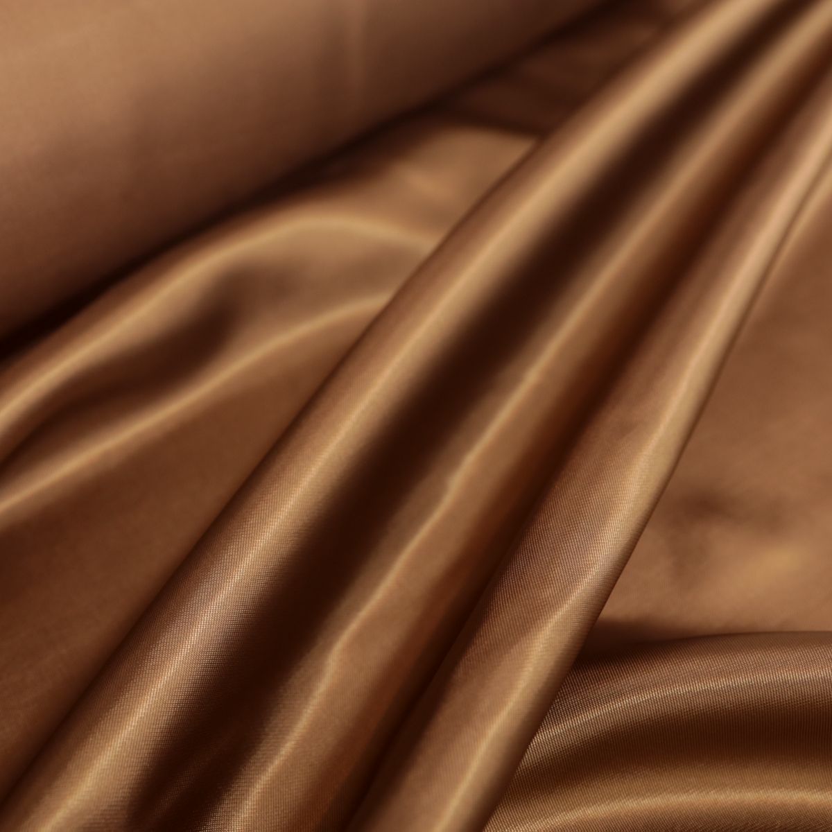 Futterstoff aus Viskose Taft für Kleid Rock Mantel Vorhang leichter Dekostoff - Braun