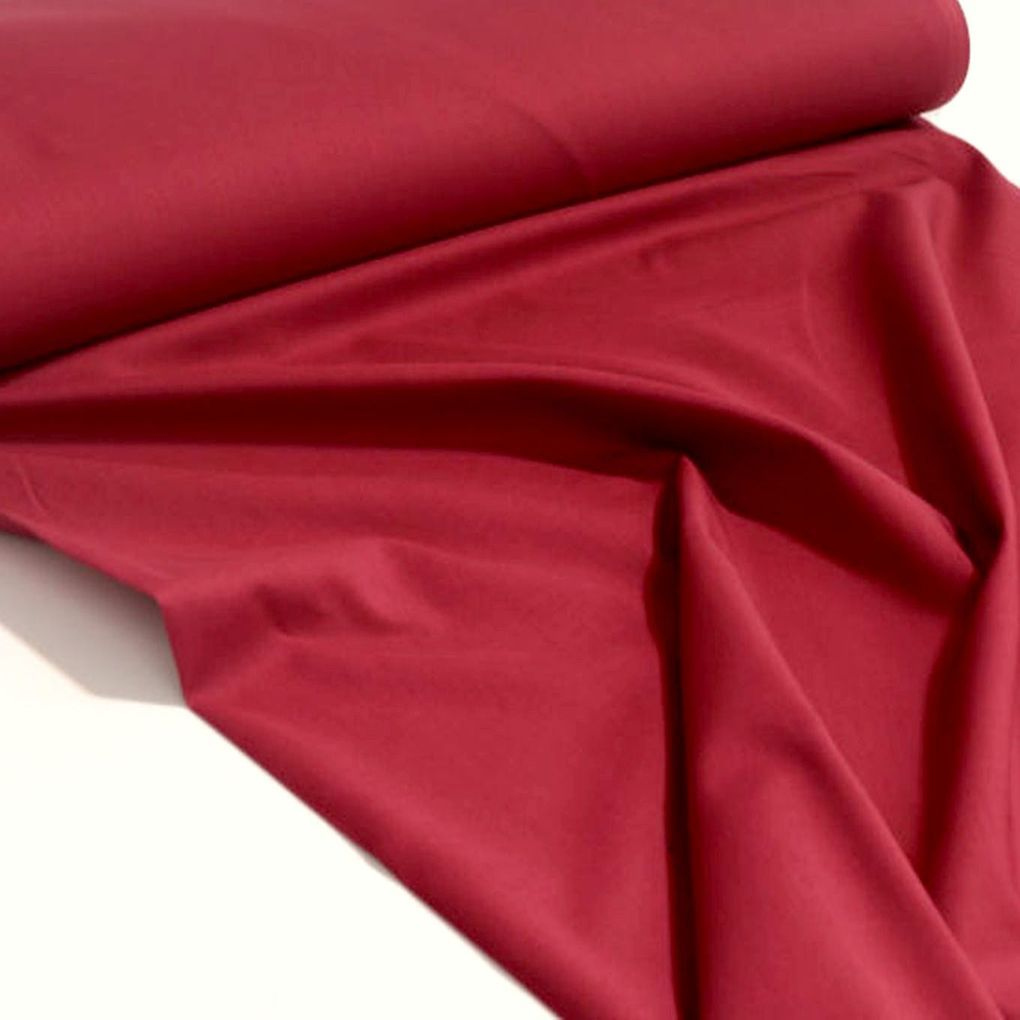 1b Öko-Tex Baumwolle stoff Meterware Nesselstoff Kleiderstoff Dekostoff rot