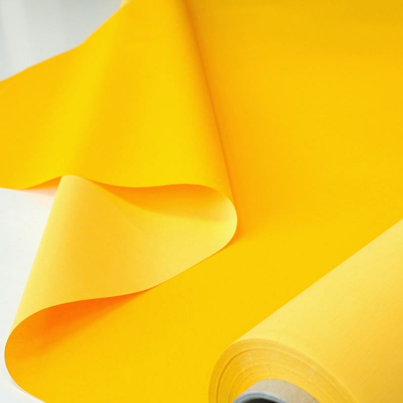 Planen- und Verdeckstoff in Gelb 170cm breit  wasserdicht
