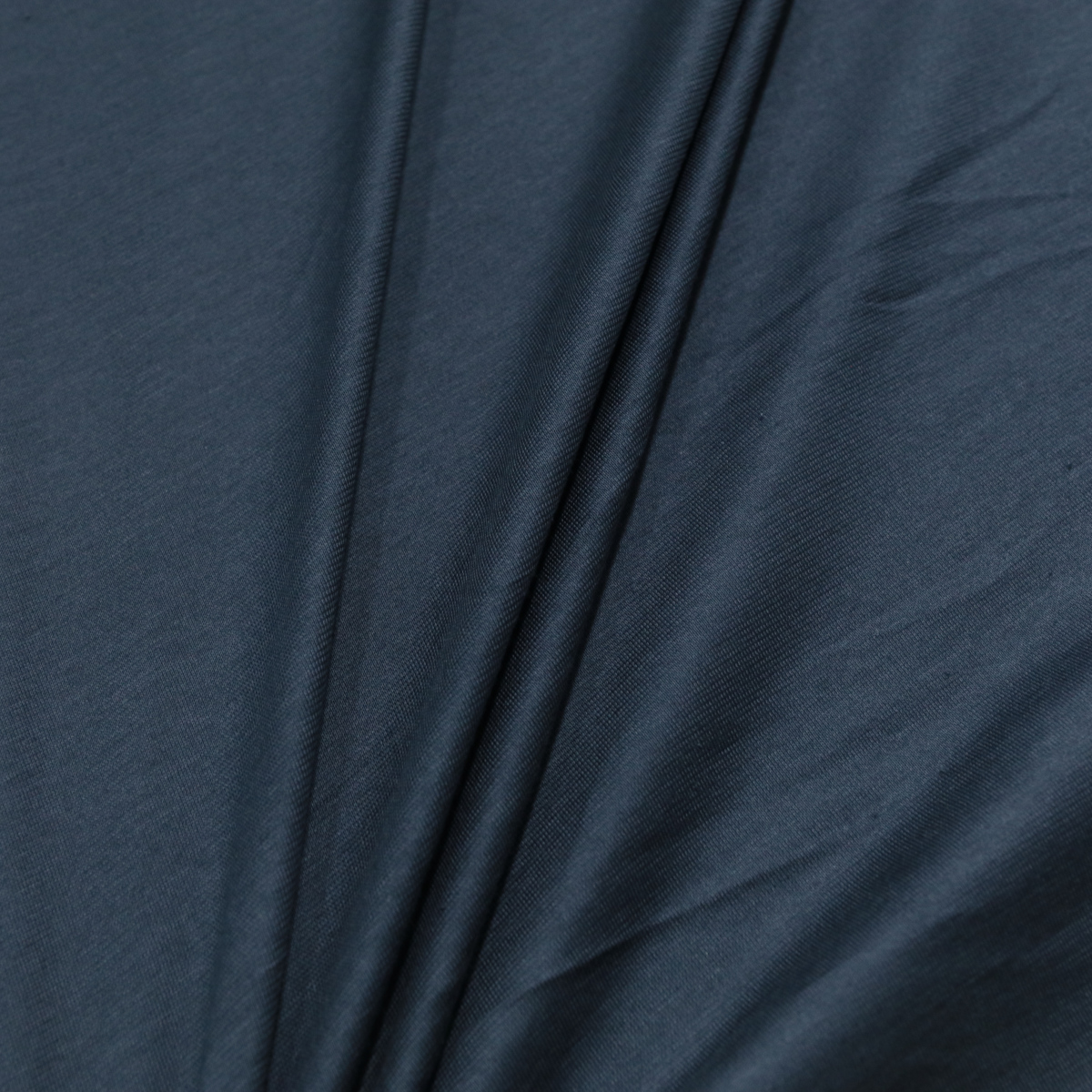 Nacht Blau Baumwoll Tshirt und KleiderJersey mit Elasthan Meterware