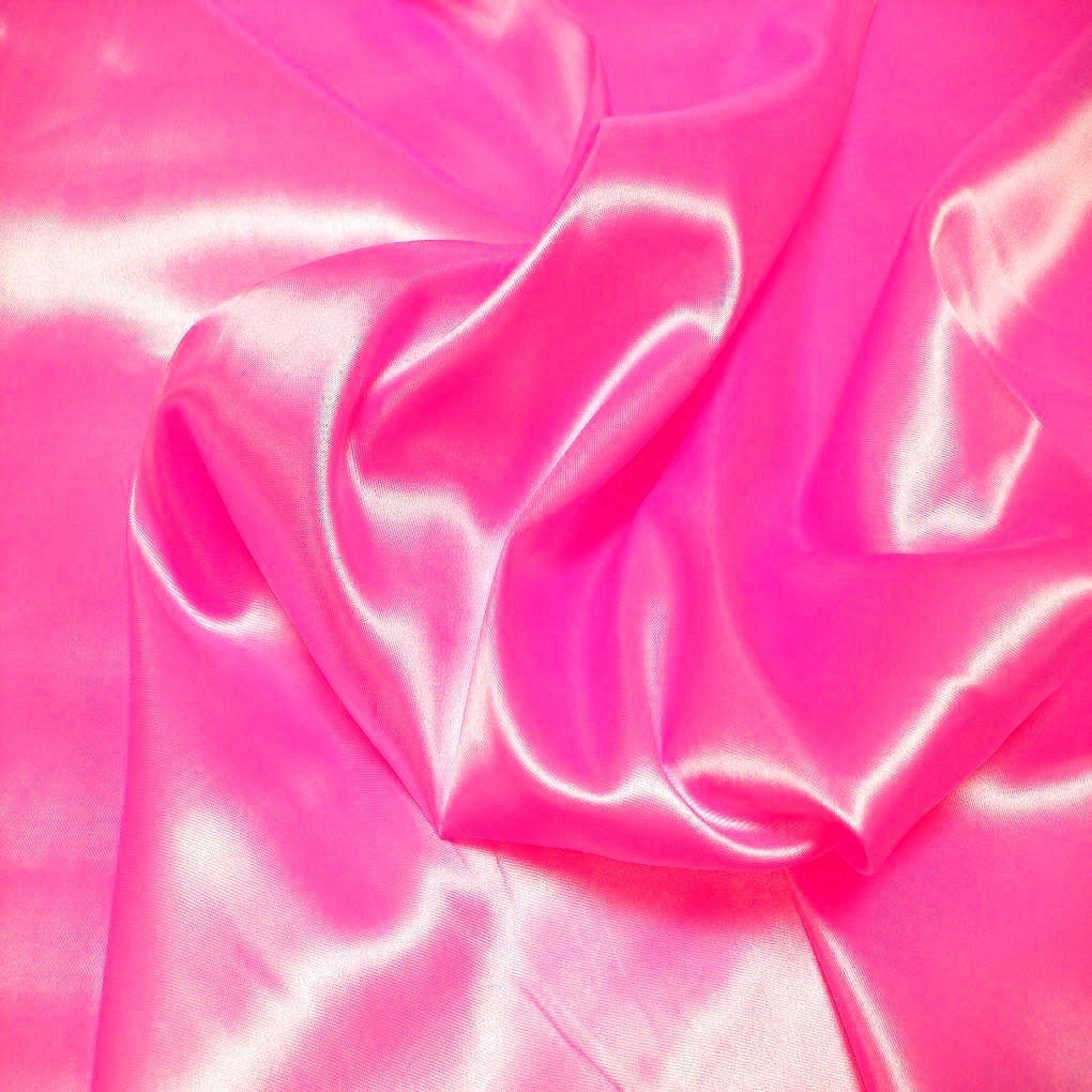 Glanz Satin Stoff Meterware als Gardinenstoff Kleiderstoff - Pink