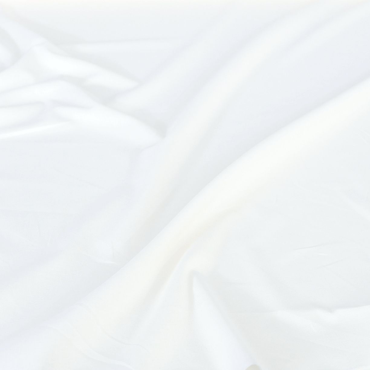 creme weiß Batist dünner Baumwollstoff Meterware Gardine Deko Kleid 260cm breit