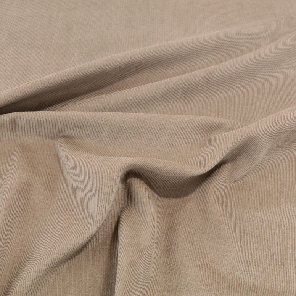feiner Baby Cord Stoff weiche Baumwollstoff Meterware Bekleidung Hose Jacke - Khaki feiner Baby Cord Stoff weiche Baumwollstoff Meterware Bekleidung Hose Jacke - Khaki