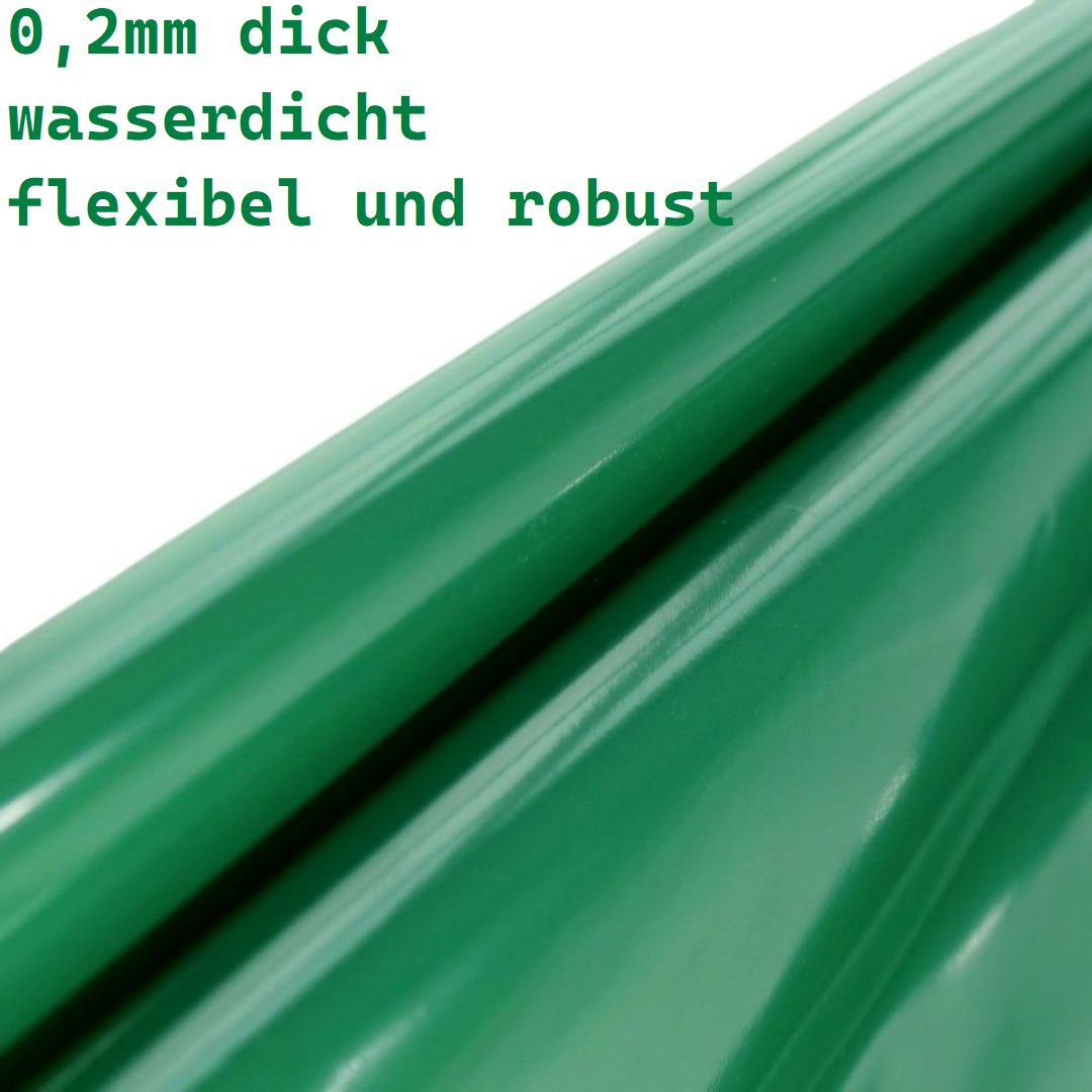 Tischfolie 0,2mm stabile wasserdichte Plastikfolie Tischdecke Meterware  Folie - grün