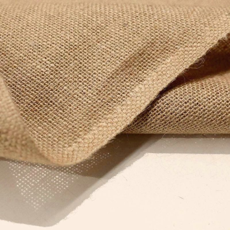 Jute Stoff Meterware 210cm breit Mittel grob Natur SackLeinen rustikal
